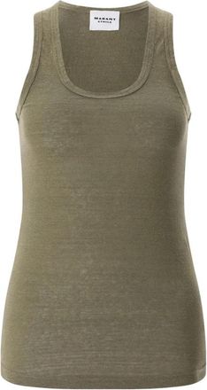 Isabel Marant Sleeveless Tops - Dames - Tops zonder mouwen - Groen - XS - Linnen - Tops