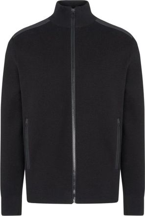 Belstaff Black Zip Cardigan with Phoenix Patch