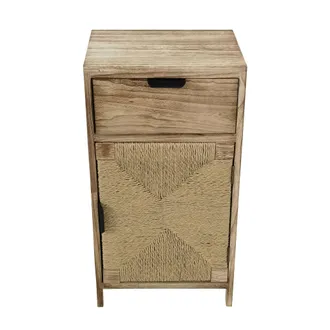 Milani Home Azel - Mobiletto In Legno Con 1 Cassetto E 1 Anta