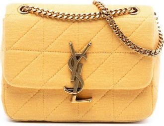 Saint Laurent Pre-owned Saint Laurent Mini Jersey Wool Patchwork Jamie Crossbody GAB698162A.0422