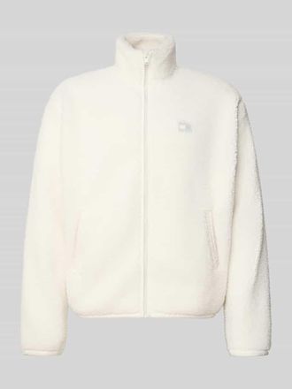 Tommy Jeans Relaxed Fit Jacke mit Teddyfell in Offwhite, Gr&ouml;&szlig;e XXL