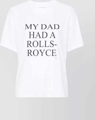 Victoria Beckham rolls-royce inspired graphic cotton t-shirt