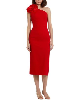 Mac Duggal One Shoulder Midi Dress