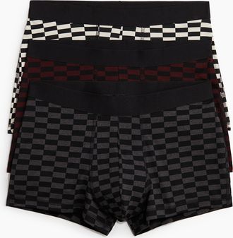 H&M 3er-Pack Kurze Trunks aus Baumwolle - Grau