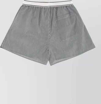 Sporty & Rich tailored shorts featuring striped pattern design