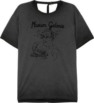 Musium Div. T-shirt con ricamo - Nero