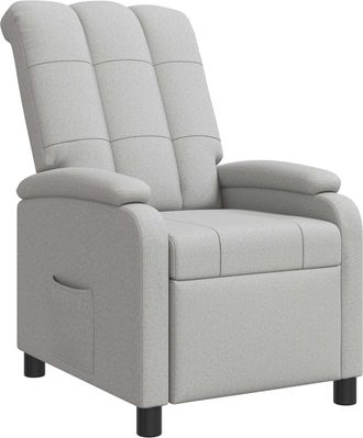 vidaXL Recliner Gris Nube Tela Vidaxl