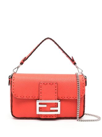 Fendi Baguette leather mini bag - Red