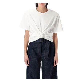 Magda Butrym Dames, Tops, Beige, Maat: XS Katoen