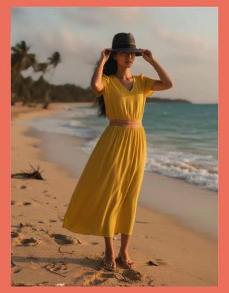 Nooki Design Womens Lulu Summer Dress - Yellow - Size: 10/8