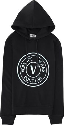 Versace Jeans Couture Black Logo Regular Hoodie