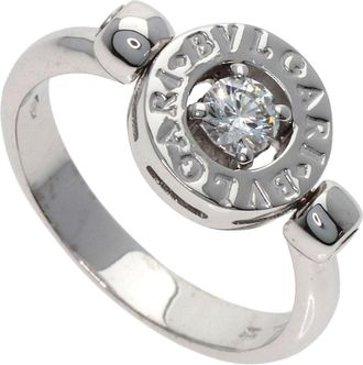 Bulgari Bvlgari Bvlgari White Gold (18K) Band Ring (Pre-Owned)