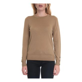 Michael Kors Dames, Truien, Bruin, Maat: XS Wol