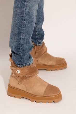 Jimmy Choo London Suede Shoes Meena, Womens, Brown