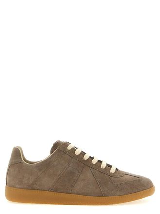 Maison Margiela Brown Lace Up Sneakers