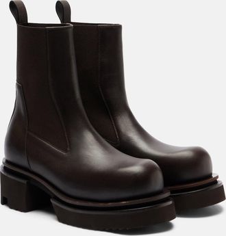Rick Owens Beatle 60 leather platform Chelsea boots