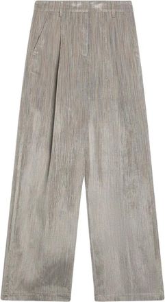 Momoni Blake Wide Trousers - Trousers - Mujer - Gris - M