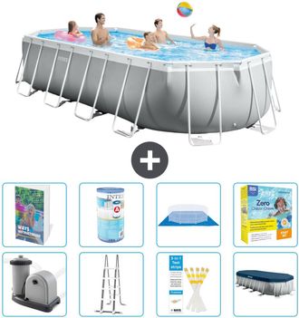 Intex Piscina Prism Frame Oval - 610x305x122 Cm - 9-piezas S572