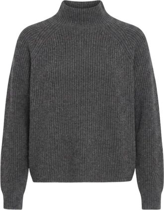 Max Mara Nettare Trui - Dames - Coltruien - Grijs - S - Wol - Truien & Vesten
