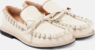 J.W.Anderson Ruffled leather moccasins