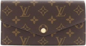 Louis Vuitton Pre-owned Wallets, female, Brown, Size: ONE SIZE Pre-owned Portefeuille Sarah Monogram Long Wallet