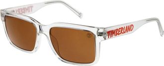 Timberland Transparante Rechthoekige Zonnebril - unisex - Zonnebrillen - Wit - ONE Size - Accessoires