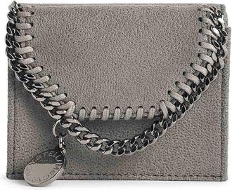 Stella McCartney Falabella Tri Fold Wallet In Grey