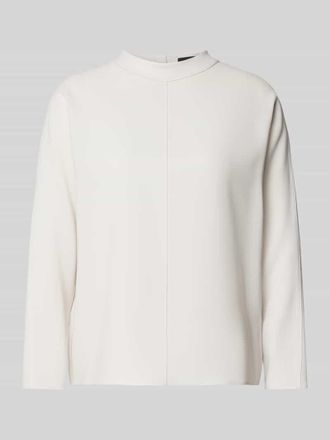 Windsor Bluse mit Stehkragen in Offwhite, Größe 46
