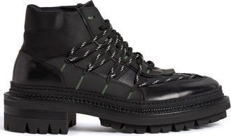 Dsquared2 panelled-design leather boots - men - Leather/Calf Leather/Calf Leather/Polyurethane - 43 - Black
