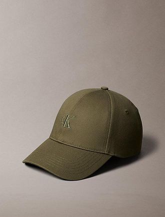 Calvin Klein Gorra de sarga de algod&oacute;n con logo