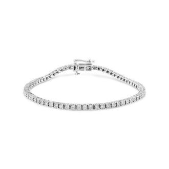 House of Brilliance 14K White Gold 1.0 Cttw Miracle Set Lab Grown Diamond Tennis at Nordstrom