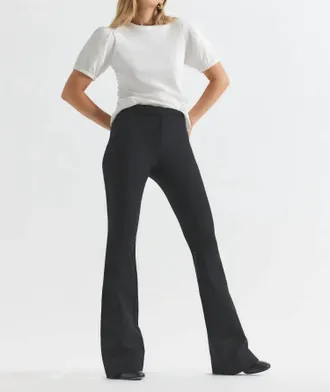 Derek Lam Crosby Flare Trouser Pants In Black