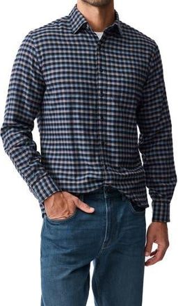 Rodd & Gunn All Day Bay Check Button-Up Shirt in Deep Ocean at Nordstrom Rack, Size Xxx-Large