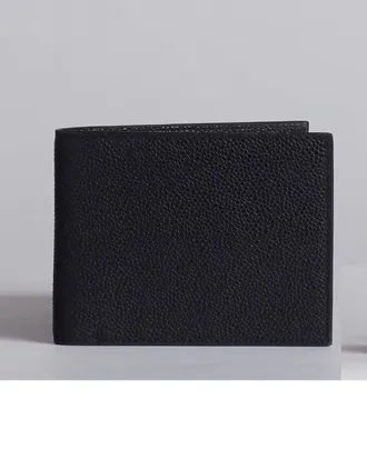 Thom Browne Mens Pebbled Leather Billfold Wallet