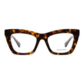 Bottega Veneta Cat-Eye Acetate Eyeglasses - Brown