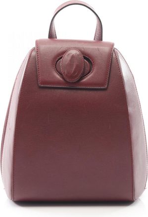 Cartier Bordeaux Leather Backpack (Pre-Owned)