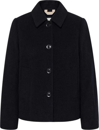 Part Two Kamillas Jas - Dames - Mantel - Blauw - XL - Wol - Jassen