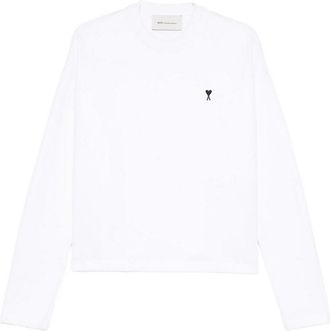 Ami Long-sleeved sweatshirt with embroidery