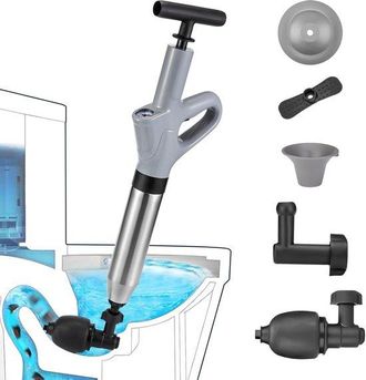 OEM Desatascador Neum&aacute;tico Para Inodoros Y Desag&uuml;es: Potente Bomba Desatascadora Para Inodoros, Suelos De Ba&ntilde;o, Lavabos Y Tuber&iacute;as