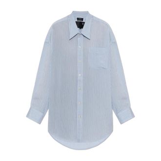 R13 Camicia con Scollo a Goccia - - Blouses & Shirts - Donna - Blu - S
