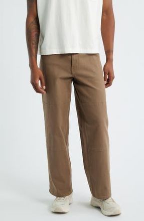 BP. Relaxed Twill Workwear Pants in Brown Shiitake at Nordstrom Rack, Size 32