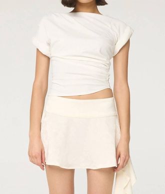 Line Francine Short Sleeve T-Shirt In Vanila