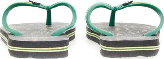 Rotate Rubber Flip-Flop Sandals - Black