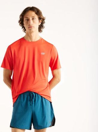 New Balance Uomo RC Essential T-Shirt in Rosso, Maglia di Poliestere, Taglia 2XL