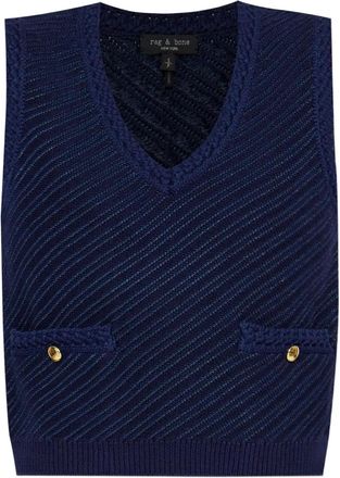 Rag & Bone Gilet in maglia - Blu