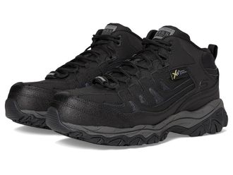 Skechers Holdredge - Comp Toe Internal Met Guard Mens Work Boots Black : 7.5 D - Medium, Leather