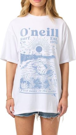 O'Neill Chore Break Oversize Cotton T-Shirt in White at Nordstrom, Size X-Small