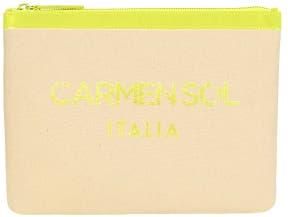 Carmen Sol Firenze Clutch in Neon Yellow at Nordstrom