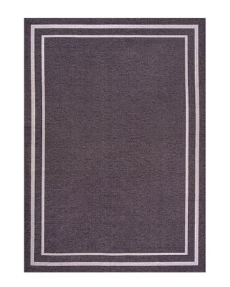 Jonathan Y Designs Jonathan Y Sloane Classic 2-Stripe Border Washable Chenille Area Rug