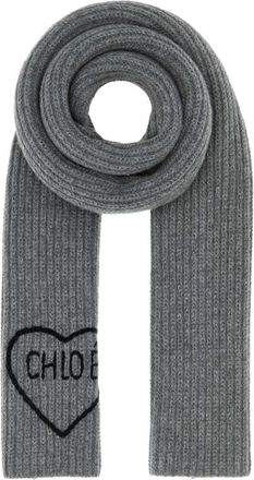 Chlo&eacute; Encoeur Scarf - unisex - Wintersjaals - Grijs - ONE Size - Wol - Accessoires